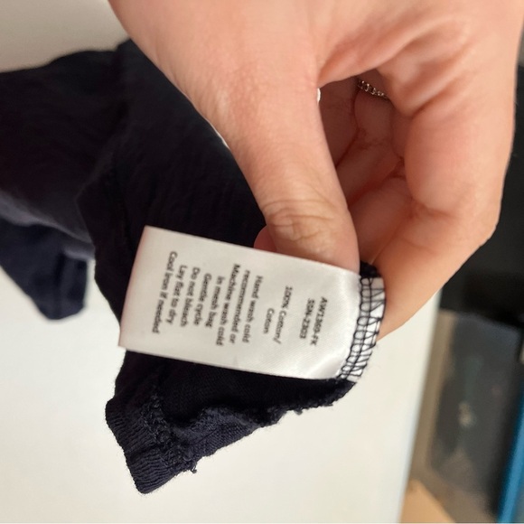 ATM Slub Jersey Long Sleeve Burnout Tee Midnight Blue Small R - Picture 5 of 7